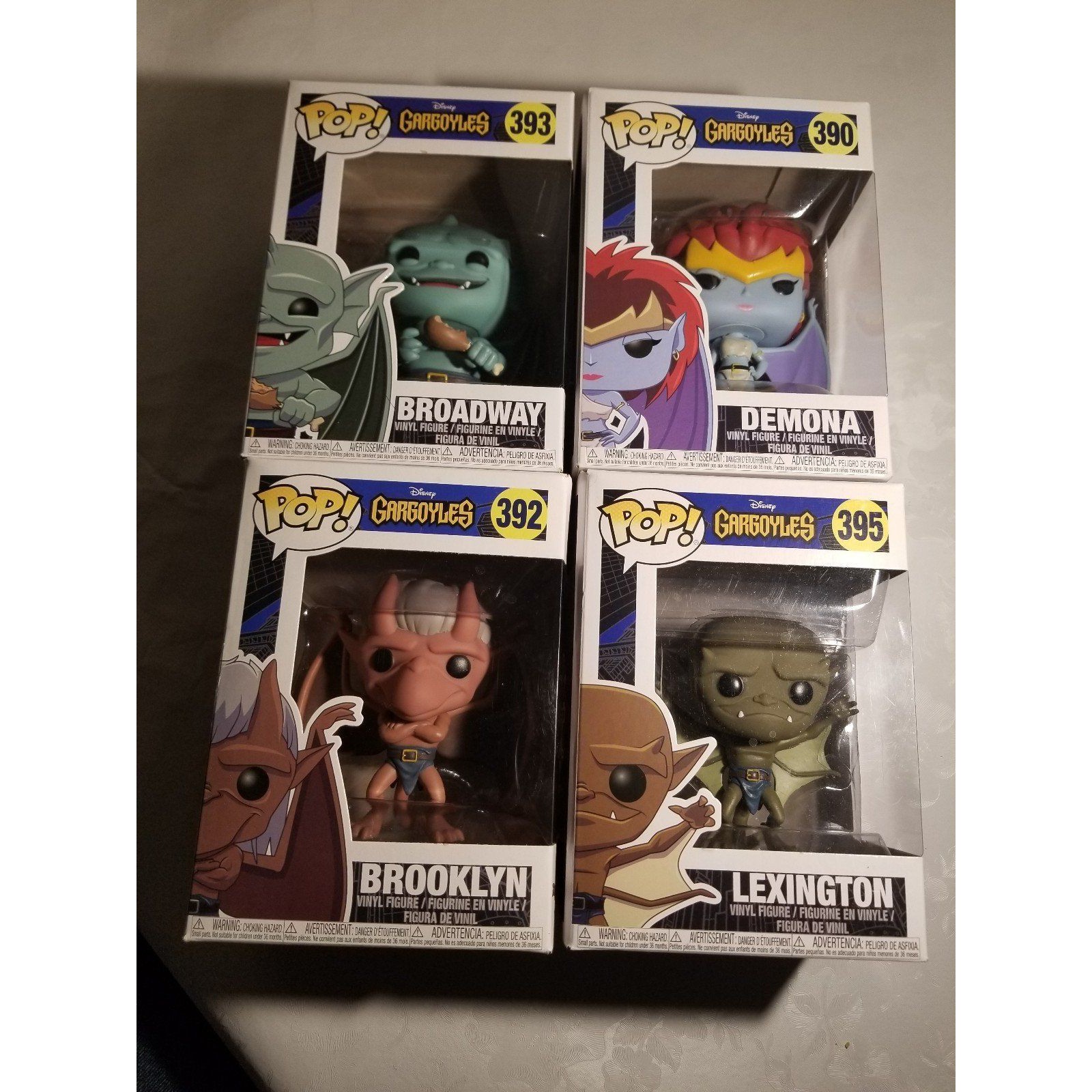 Gargoyles Lot Of 4 Demona, Brooklyn ,Lex, Broadway Rare